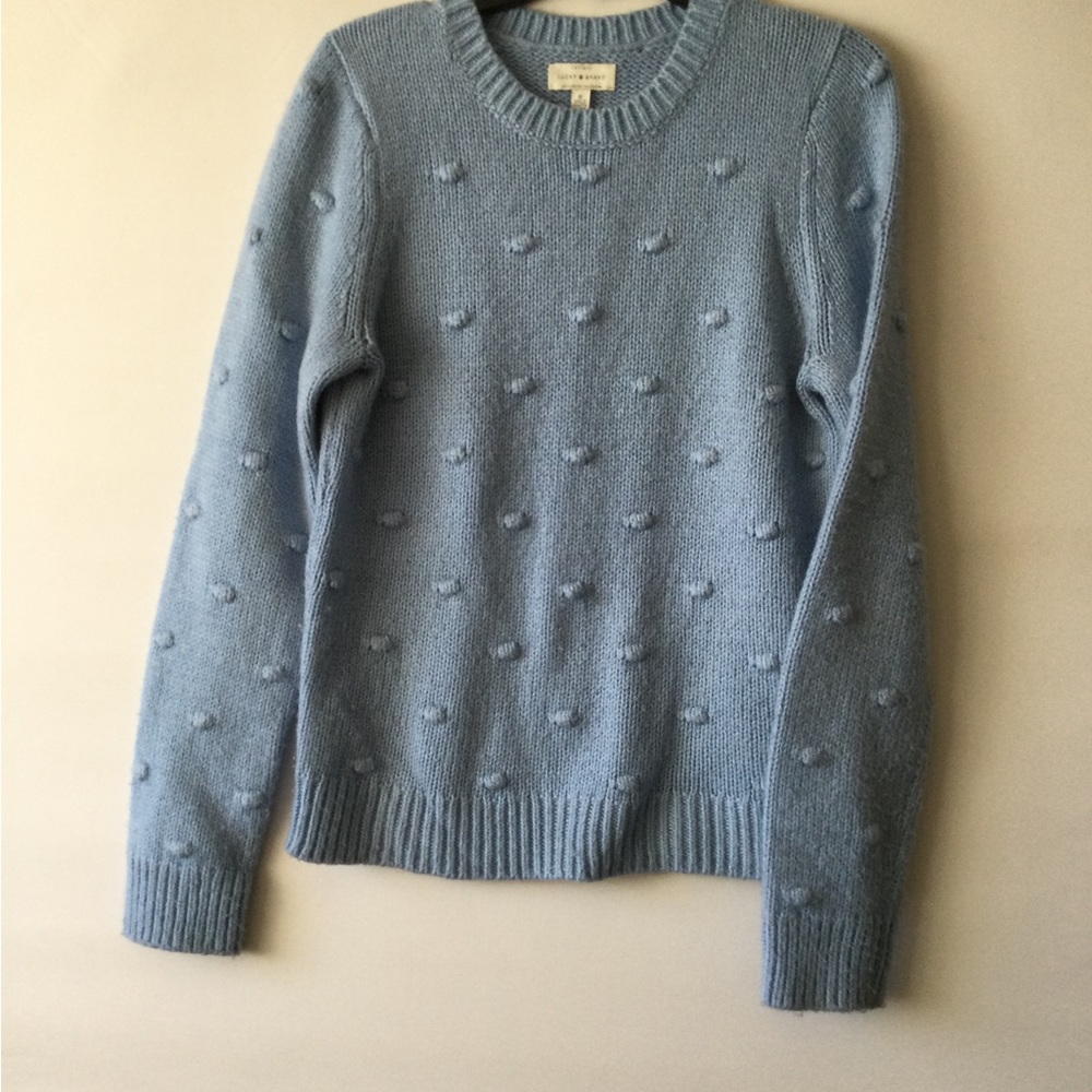 Lucky Brand  Textured blue long sleeve Women's Sweater